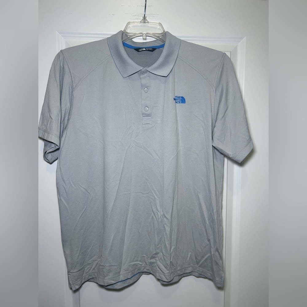 The North Face Men's Light Gray Polo Shirt